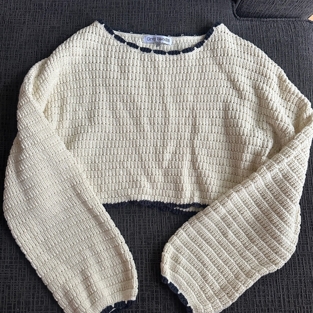 Cozy Cream Crew Neck Sweater
